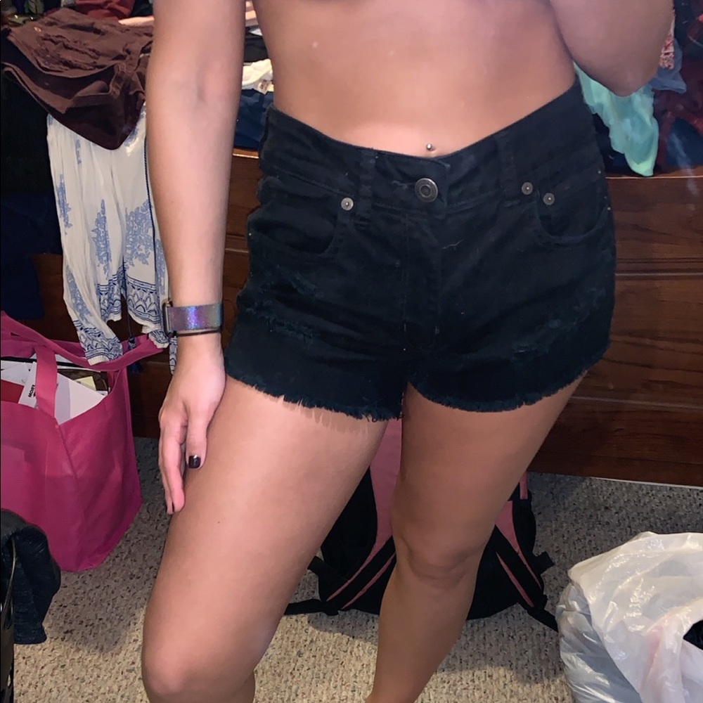 Black American eagle shorts